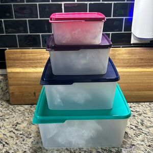 Tupperware Keeping Tabs Set of 4